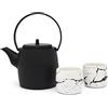 Bredemeijer Kobe Set Regalo, ghisa, Nero, 1200ml