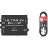 Behringer Ultra-Di Di600P Scatola di iniezione diretta professionale e multiuso per applicazioni in studio e in scena & Stagg High Quality Xlrf To Xlrm Plug Microphone Cavo, 3 M, Nero