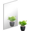 DARENYI Specchio da Parete 30 x 21cm Specchi da Parete Senza Cornice Vetro Specchio Adesivo per Bagno, Camera da Letto, Armadio, Soggiorno