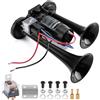 WADEO Clacson Auto, [Super Rumoroso da Svegliare i Morti] Tromba 12V con Compressore per Camion, Treni, Barche, Moto, Furgone