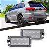 njssjd Canbus - Illuminazione targa a LED per J/eep Grand Cherokee (WK2) Compass Patriot Dodge Viper, luce bianca chiara, 6000 K 12 V