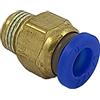 Generico Raccordo Innesto rapido pneumatico per tubo 6 mm filetto 1/8 - Conf.15 pezzi