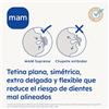 MAM Supreme S288 - Ciuccio con tettarella extra fine in silicone SkinSoftTM, ultra morbido, con fori extra grandi, per pelli sensibili, per bambini da 16 mesi, neutro