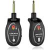 LEKATO Sistema per chitarra wireless Trasmettitore e ricevitore ricaricabile Sistema digitale Cavo per chitarra senza fili Cavo jack per basso L6