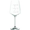 EKM Living Leonardo Puccini,Bicchiere da vino da 560 ml, uomini, fidanzate e fidanzati (Badday/Good day)
