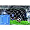 (02) COPPIA RETI CALCIO TRECCIA MM. 4 S/N MT. 7,50x2,50 PROFONDITA' 200x200 CM