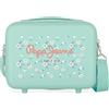 Pepe Jeans epe Jeans Leslie Valigia da cabina blu 38x55x20 cm Rigida ABS Chiusura a combinazione, turchese, 29x21x15 cms, Trousse