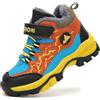 Foryo Scarpe invernali per bambini, da trekking, per bambini, calde, imbottite, in cotone, 30-40 EU, Colore: arancione., 31 EU Stretta
