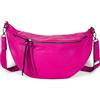 styleBREAKER Borsa a tracolla a mezzaluna per donna, con tracolla regolabile e removibile, borsa a mano monocolore 02012386, colore:Rosato