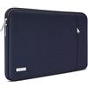 TECOOL Custodia PC 15-15.6 Pollici, Protettiva Custodia Portatil Computer 15.6 Pollici Compatibile con 15-15.6 HP Pavilion Lenovo Thinkpad Ideapad Dell Acer ASUS Chromebook Notebook,Blu Scuro
