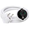 Kopp 143101015 - Prolunga con presa Schuko, 2 m, colore: Bianco