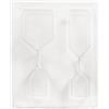 Rayher 36058000 stampo per: Case, 4 Case 5,5 - 10,5 cm, profondità 3 cm, Pet, Trasparente, 2.95 x 2.1 x 0.33 cm
