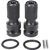 Pmandgk 2 confezioni da 1/2 Square Drive a 1/4 Hex Socket Converter a sgancio rapido per chiave a cricchetto