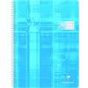 Clairefontaine 68396C CONFEZIONE DA 10 QUADERNI a Spirale ipovedenti - 24x32 cm - 100 pagine quadretti grandi neri ingranditi - Carta Bianca 90 g - copertina in carta laminata - colores casuales