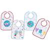 Interbaby 00134 - Confezione di 12 bavaglini in spugna plastificata velcro 25 x 40, unisex
