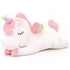 SNOWOLF Peluche a forma di unicorno, con ali arcobaleno e ali kawaii, per bambini, colore: bianco (30CM/11.8Inch, white)