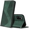 ZONNAVI Cover per Samsung Galaxy A41, Flip Custodia Pelle PU con [Slot Cart] [Supporto Stand] [Magnetica], Cover a Libro Portafoglio per Samsung Galaxy A41 (Verde)
