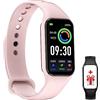 FeipuQu Smartwatch Uomo Donna, 5 ATM Impermeabil con Cardiofrequenzimetro/Pressione Sanguigna/SpO2/Contapassi, Notifiche Smart Watch Orologio Fitness Activity Tracker per iOS Android