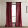 HPD Half Price Drapes Heritage - Tende in Velluto Felpato, Lunghe 248 cm, oscuranti, per Camera da Letto e Soggiorno, 127 x 238 cm (Larghezza x Lunghezza), 1 Pannello, Rosso Cinema