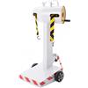 myProtect Carrello segnaletico con doppio nastro delimitatore avvolgibile 28mt