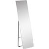 HOMCOM Specchio da Terra e Parete con Struttura in Alluminio per Camera, Ingresso e Bagno, 45x37x158.5cm|Aosom