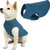 Gooby Gilet per cani in pile elasticizzato, taglia M, colore: blu