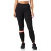 Macron Fcc Clover Light Stretch Long Woman Blk/Ncor, Pantaloni Running Donna, Nero, XL