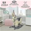 Infantastic® Animale a Dondolo per Bambini Legno Peluche con Suoni Cavalcabile