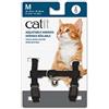Catit - Pettorina regolabile in nylon, taglia M, colore: Nero