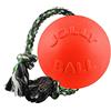 Jolly Pets Romp-n-Roll corda e palla giocattolo per cani, 4,5 pollici/piccolo, arancione