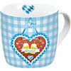 Gedalabels infinite by GEDA LABELS 12688 Oktober Fest lausbub Tazza in Porcellana con Manico, Blu/Bianco, 11,5 x 9,5 x 9 cm,