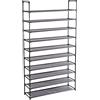 Dediam Scarpiera Scaffale XL 10 Ripiani In Tessuto E Struttura Slim Salvaspazio In Acciaio, Portascarpe Per Corridoio, Ripostiglio, Guardaroba e Bagno