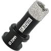 DT-DIATOOL Punte per Trapano Diamantate 20mm per Perforazione a Secco Piastrelle Porcellana Marmo Ceramica Granito
