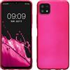 kwmobile Custodia Compatibile con Samsung Galaxy A22 5G Cover - Back Case Morbida - Protezione in Silicone TPU Effetto Metallizzato rosa metallizzato