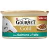 Gourmet Gold Dadini Salmone e Pollo Gr 85. Mangime Per Gatti