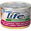 Life Cat Natural Le Ricette Tonno Manzo e Prosciutto Gr.150 Cibo Umido per Gatti