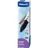 Pelikan, Twist Penna Sferografica Color Silver, Impugnatura Ergonomica per Destrimani e Mancini, Inchiostro Blu, Made in Germany