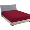 JENNY SESAL Lenzuolo sotto con angoli -tinta unita- 100% COTONE MADE IN ITALY- letto matrimoniale, singolo e una piazza e mezza- ampia scelta di colori e taglie (Bordeaux, Una piazza e mezza)