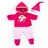 Bayer Design bambole 40-46cm, pantaloni, top e cappellino, set, vestito con unicorno e arcobaleno, Colore rosa, 84690AA