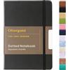 Ottergami The Pro Bullet Dot Journal - Taccuino punteggiato, formato A5, 144 pagine, carta spessa 150 g/m², diario di lusso in pelle vegana per donne e uomini, elementi essenziali per lavoro e