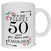 thedifferent Tazza Colazione Latte thè Mug Relax con grafica - Mi ci sono voluti 50 cinquanta Anni per essere cosi favolosa - idea regalo Compleanno Natale Mamma Amica Sorella Nonna Zia