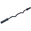 Strength Shop, manubrio Olympia-SZ, 6,7, kg, con rivestimento in zinco nero, per curl, 1,2 m di lunghezza, braccio orientabile da 50 mm