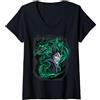 Disney Sleeping Beauty Maleficent Dark Magic Maglietta con Collo a V