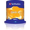 Verbatim DVD-R 16x Speed, Confezione da 100