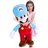 Super Mario Ghiaccio ( 90cm ) Peluche Gigante Originale Nintendo Bambini Ragazzi