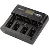 ANSMANN Caricabatterie Powerline 5 Pro - Stazione di ricarica per batterie ricaricabili AAA AA C D E-Block 9V - Caricatore tester pile NiMH porta USB
