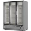 Murale Espositore refrigerato a 3 porte in vetro. Lt. 1420 - Dim.cm. 162x74x206,5h. Temp. +1°/+10°C