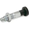 Ganter Normelemente Ganter Norm elementi GN 717 - 5 di batterie AK M8 in acciaio inox di Resto Bulloni, argento, GN 717-5-M8X1-BK-ST