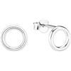 s.Oliver Orecchini da Donna in Argento 925, 0,8 cm, Argento, in confezione regalo