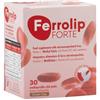 Ferrolip Forte Integratore Ferro da Sciogliere in Bocca Senza Acqua (30 Bustine Monodose x 1,8 g) ‒ Con Metilfolato e Vitamine ‒ Senza Effetti Collaterali Gastrointestinali, Privo di Sapore Metallico